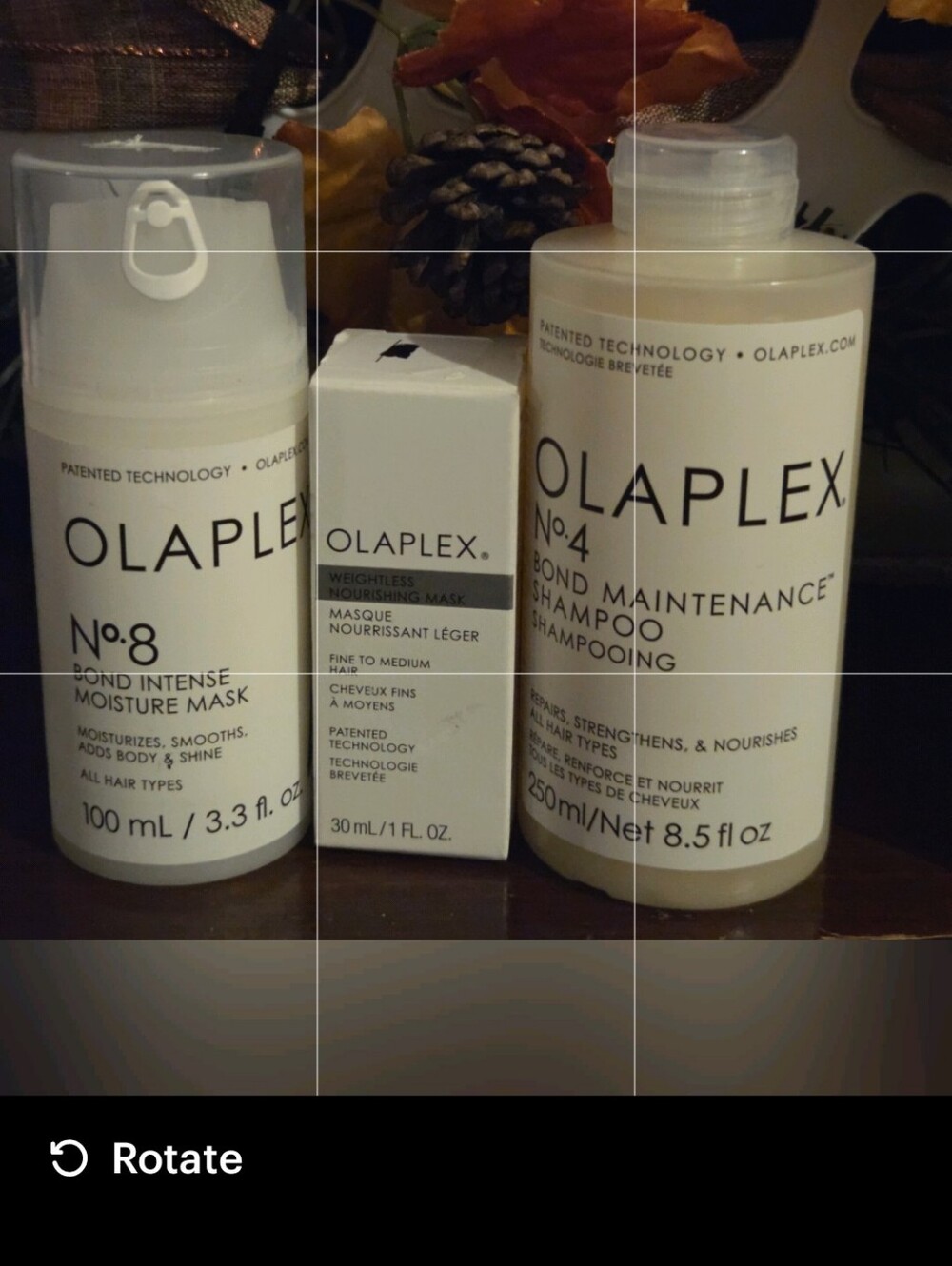 Olaplex Hair Care Bundle No.4 Bond Maintenance Shampoo No.8 Mask Weightless